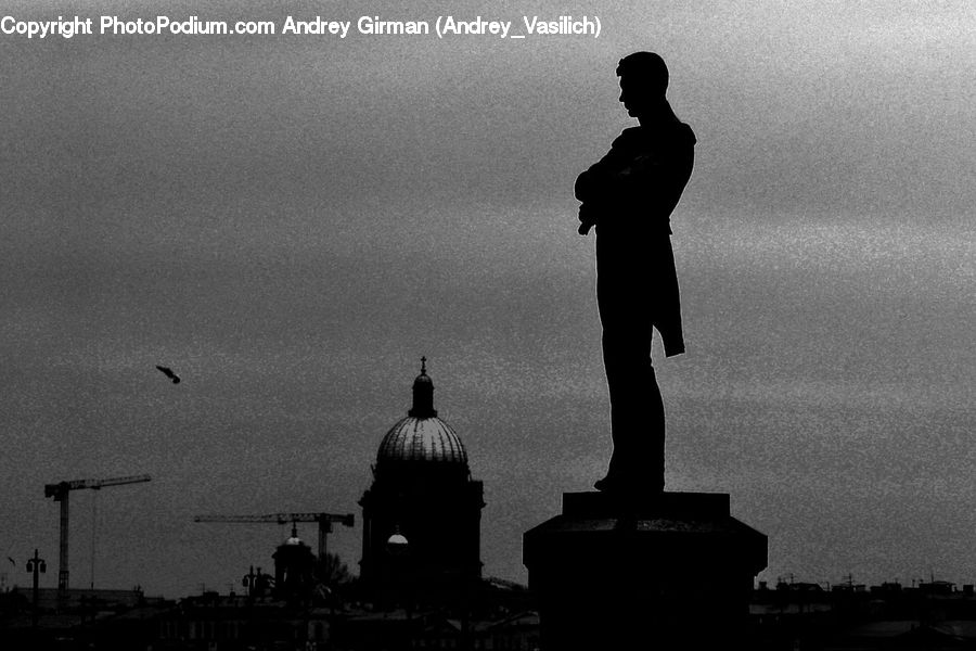 Human, People, Person, Silhouette, Architecture, Dome, Cathedral