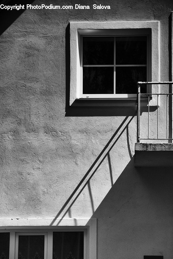 Chair, Furniture, Balcony, Building, Housing, Villa, Brick