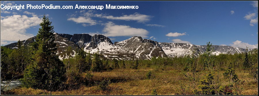 Crest, Mountain, Mountain Range, Outdoors, Peak, Alps, Conifer