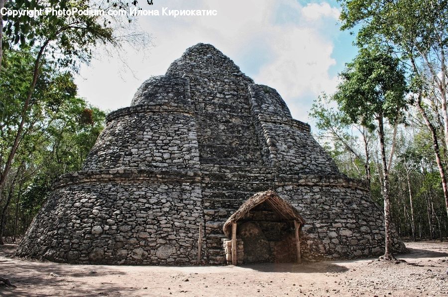 Ancient Egypt, Architecture, Pyramid, Triangle, Building, Hut, Shelter