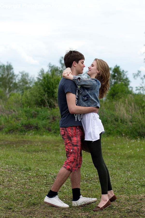 Human, People, Person, Hug, Kiss, Blonde, Female