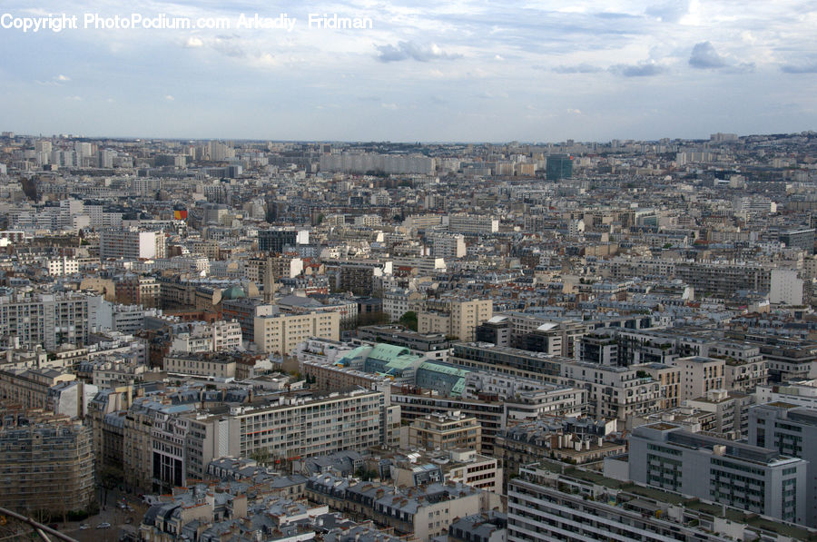 Aerial View, City, Downtown, Urban, Metropolis, Neighborhood, Town