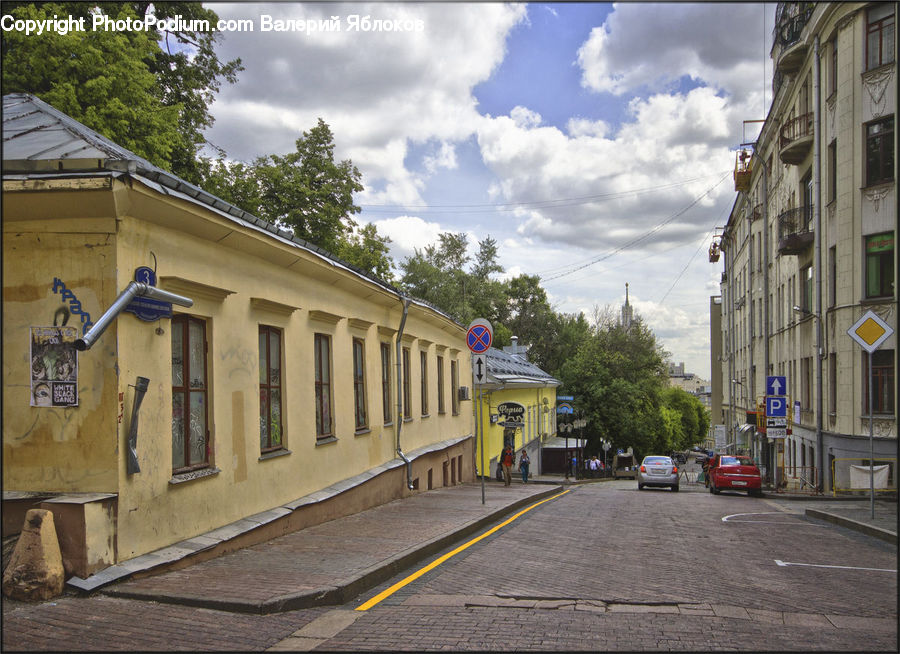 Road, Street, Town, Building, Dirt Road, Gravel, Alley