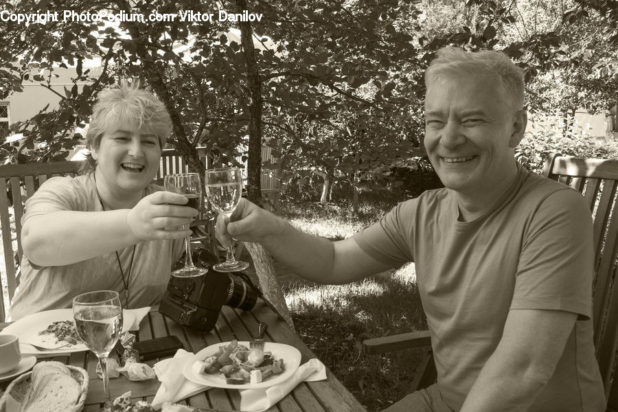 Human, People, Person, Plant, Potted Plant, Picnic, Chair