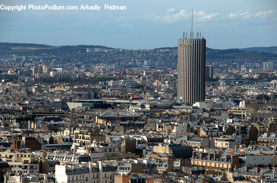 City, Downtown, Metropolis, Urban, Aerial View, Building, Town