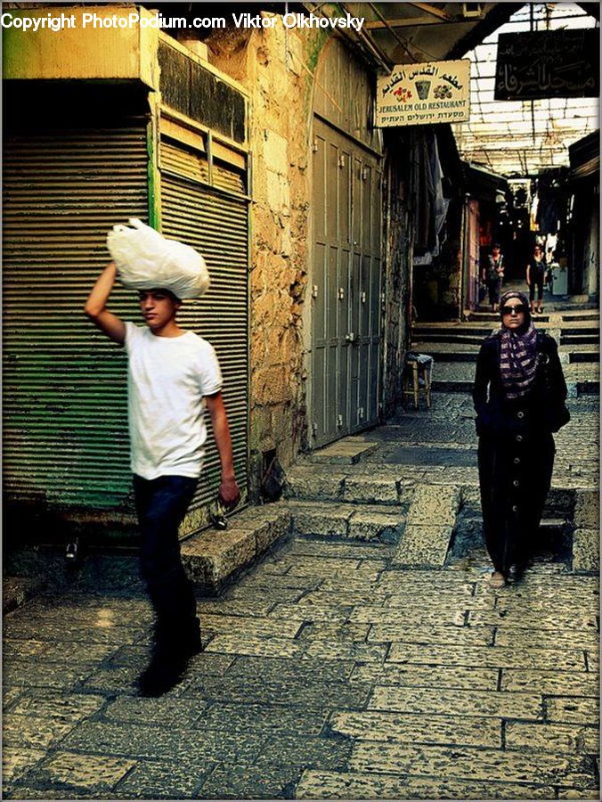 Human, People, Person, Alley, Alleyway, Road, Street