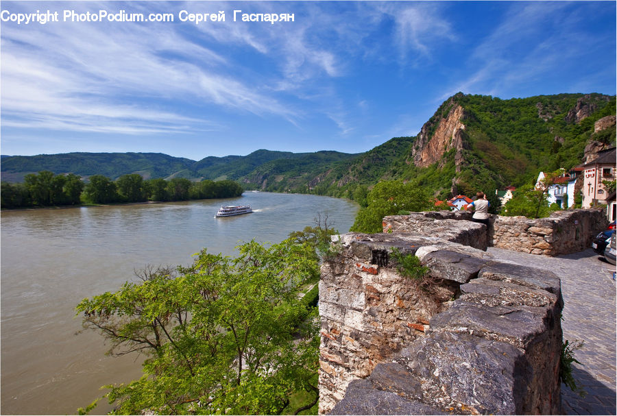 Coast, Outdoors, Sea, Water, Rubble, Castle, Fort