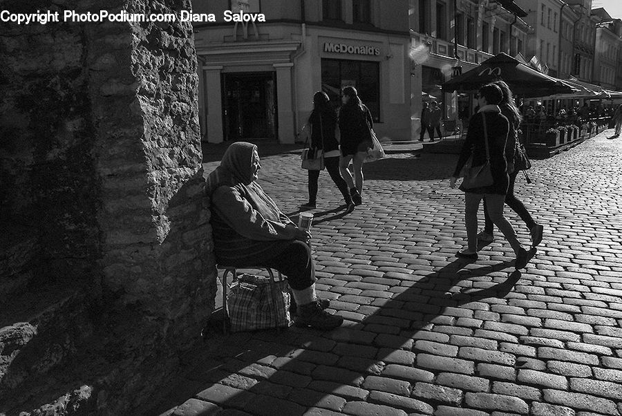 Brick, Alley, Alleyway, Road, Street, Town, Cobblestone