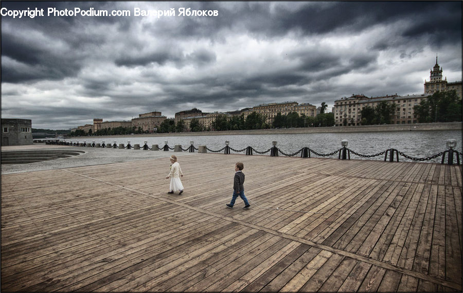 Boardwalk, Deck, Path, Sidewalk, Walkway, Architecture, Downtown
