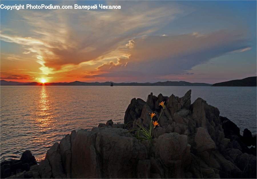 Coast, Outdoors, Sea, Water, Cliff, Beach, Mesa
