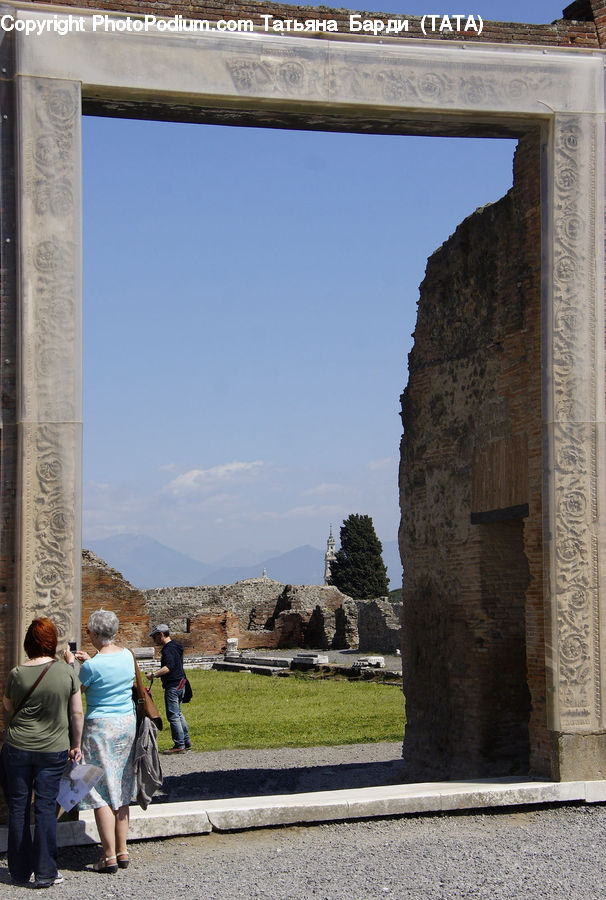 People, Person, Human, Castle, Fort, Ancient Egypt, Back