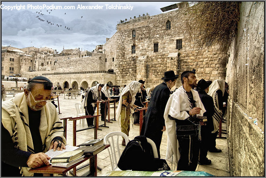 People, Person, Human, Balcony, Ancient Egypt, Hat, Castle