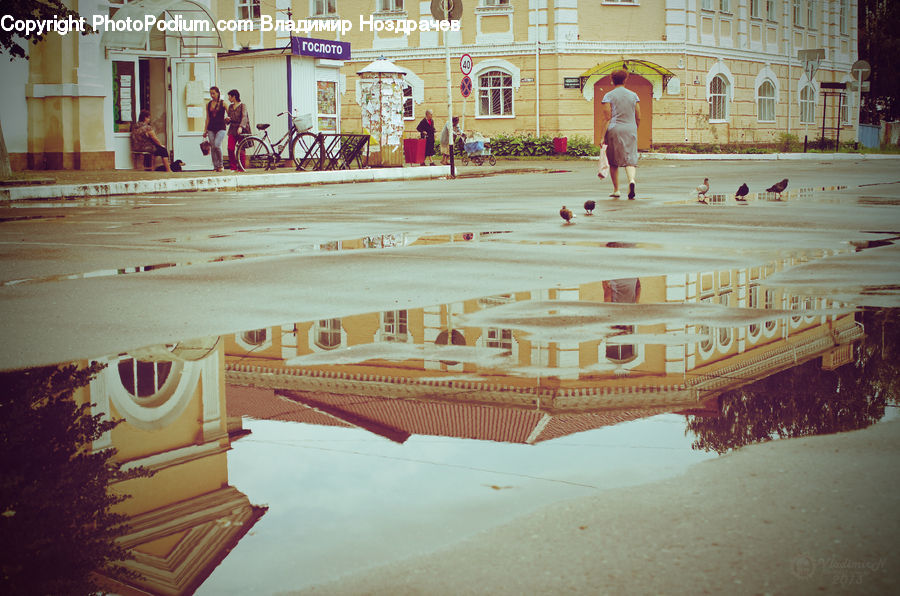 Paper, Patio, Architecture, Downtown, Plaza, Town Square, Building