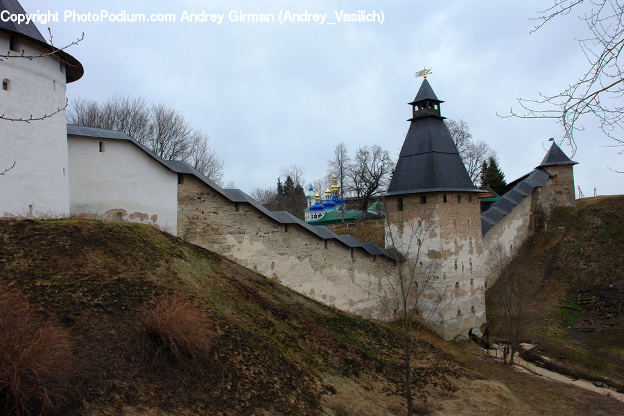 Castle, Ditch, Fort, Moat, Architecture, Tower, Playground