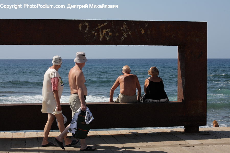 Human, People, Person, Back, Dock, Landing, Pier