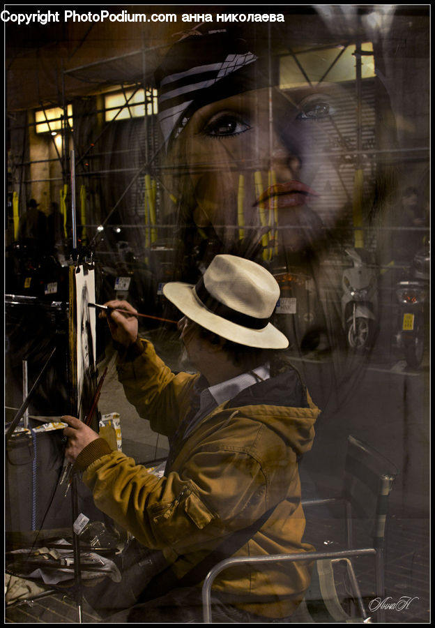 Cowboy Hat, Hat, Sun Hat, Fireman, Person, Hardhat, Helmet