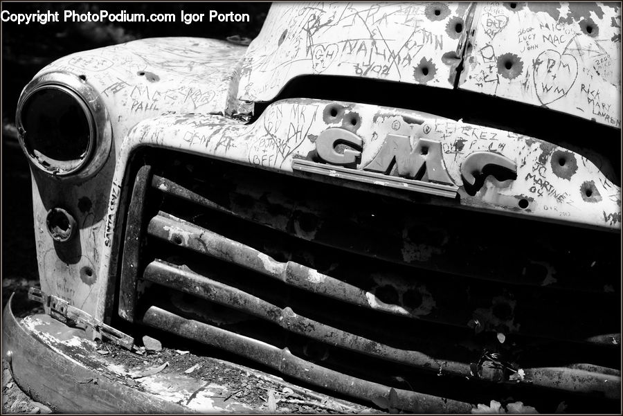 Rust, Bumper, Car, Automobile, Vehicle, License, License Plate