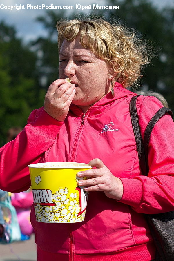 Human, People, Person, Food, Popcorn, Snack, Cup