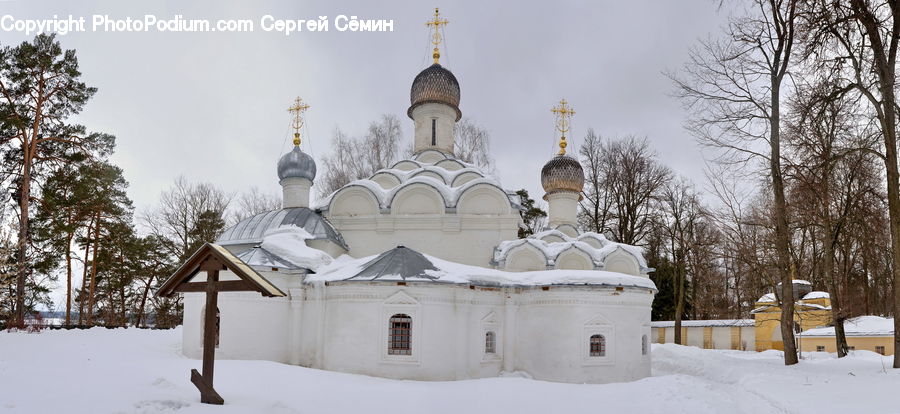 Architecture, Housing, Monastery, Church, Worship, Dome, Ice