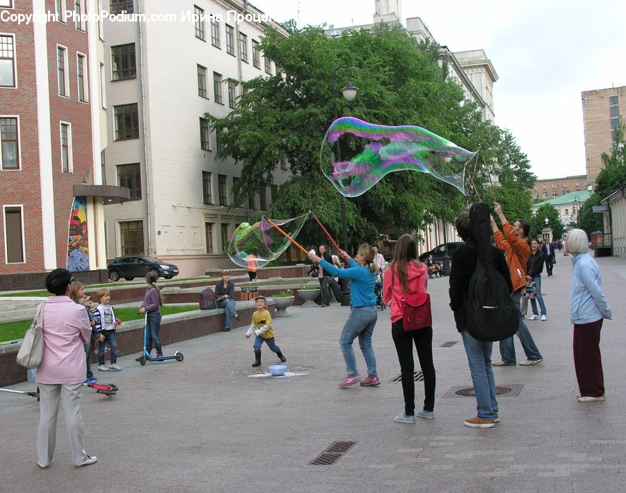 People, Person, Human, Bubble, Plant, Tree, Carnival