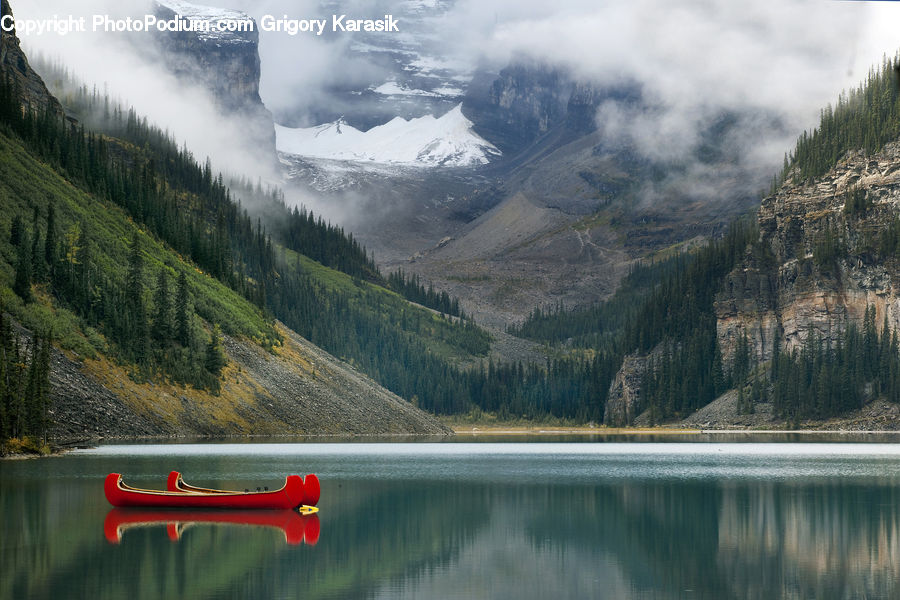 Boat, Canoe, Rowboat, Landscape, Nature, Scenery, Leisure Activities