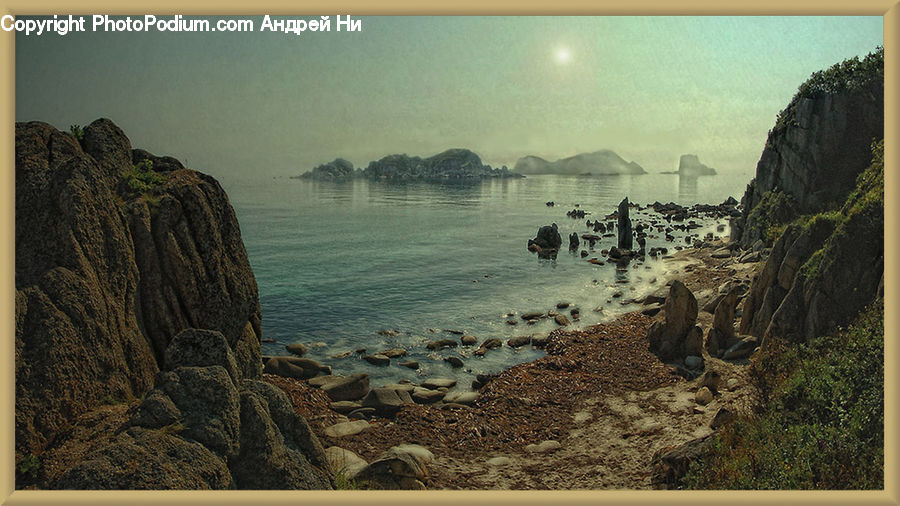 Cliff, Outdoors, Coast, Sea, Water, Rock, Dawn
