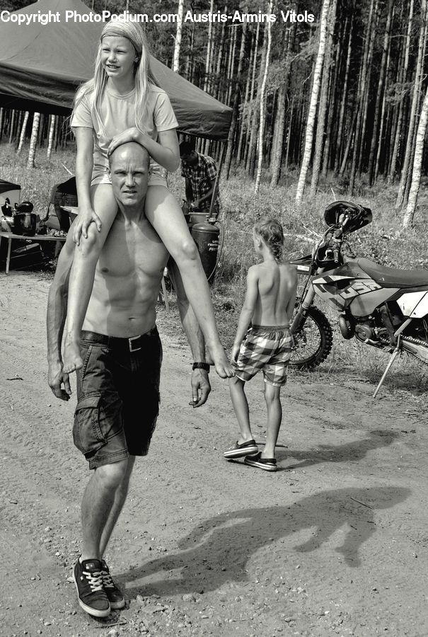 People, Person, Human, Motor, Motorcycle, Vehicle, Bikini
