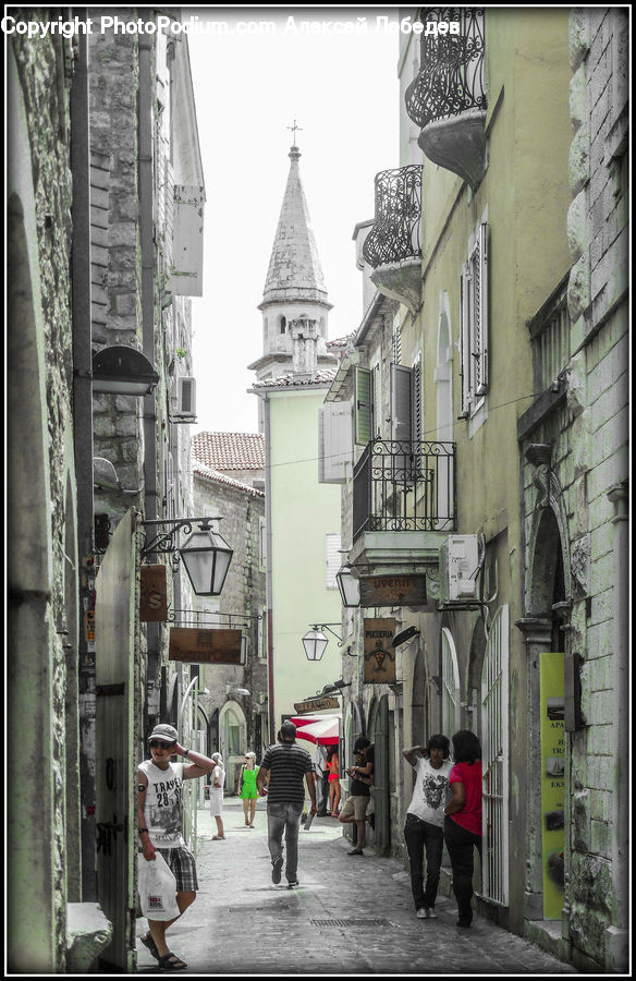 Alley, Alleyway, Road, Street, Town, Building, Downtown
