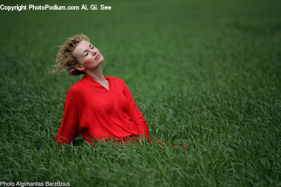 People, Person, Human, Field, Grass, Grassland, Plant
