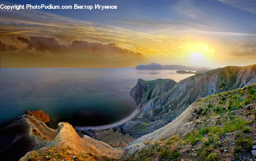 Dawn, Dusk, Sky, Sunrise, Sunset, Moss, Plant