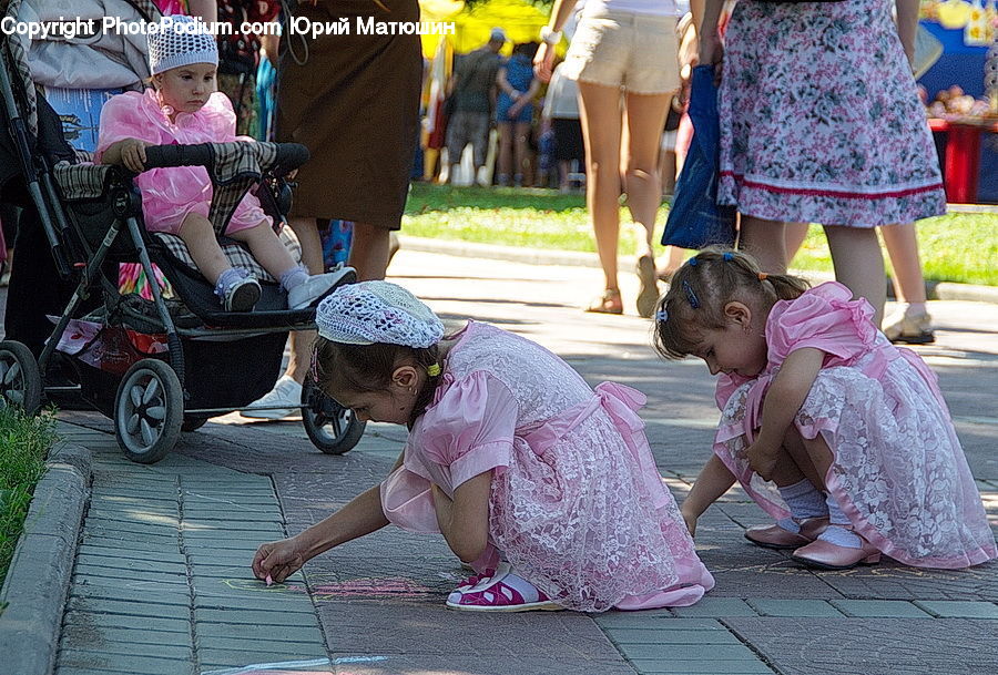People, Person, Human, Stroller, Boardwalk, Path, Pavement