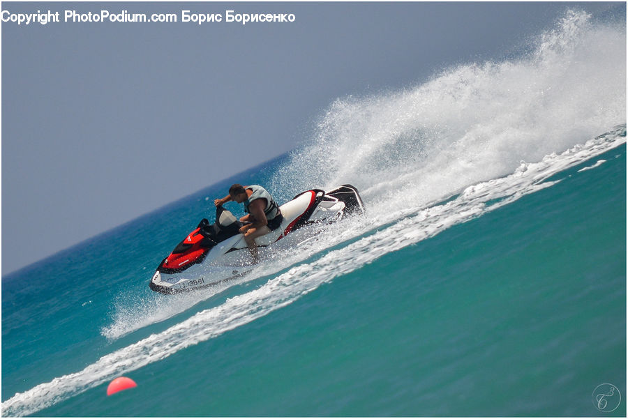 People, Person, Human, Jet Ski, Outdoors, Sea, Sea Waves