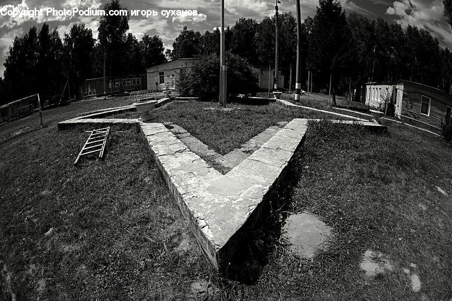 Cabin, Hut, Rural, Shack, Shelter, Asphalt, Tarmac