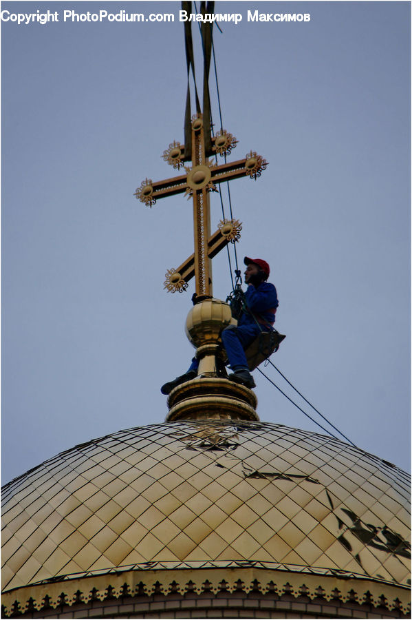 Architecture, Dome, People, Person, Human, Spire, Steeple