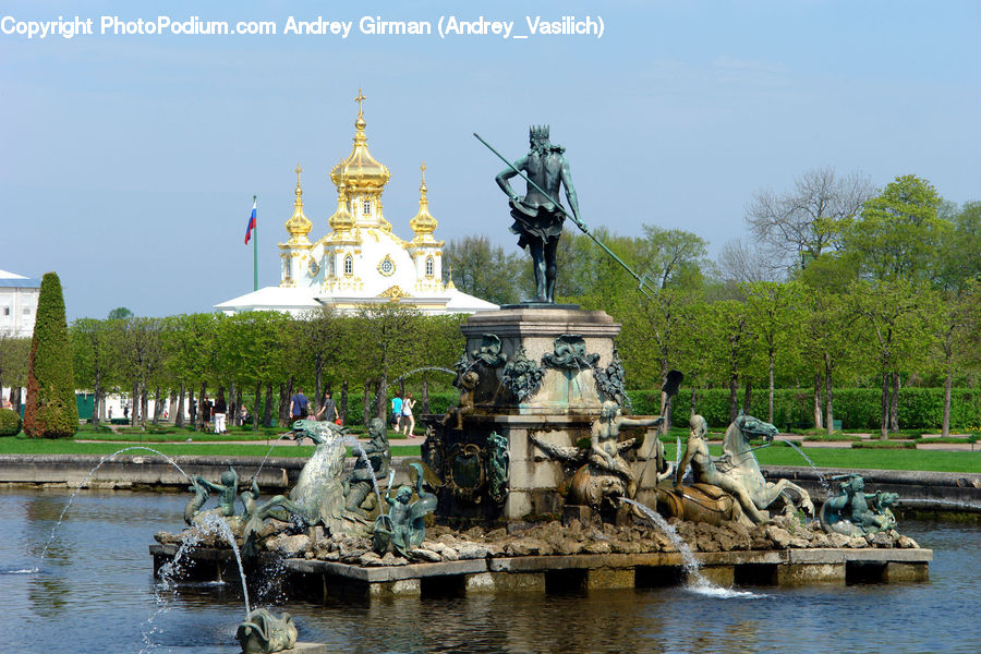 Fountain, Water, Architecture, Cathedral, Church, Worship, Art