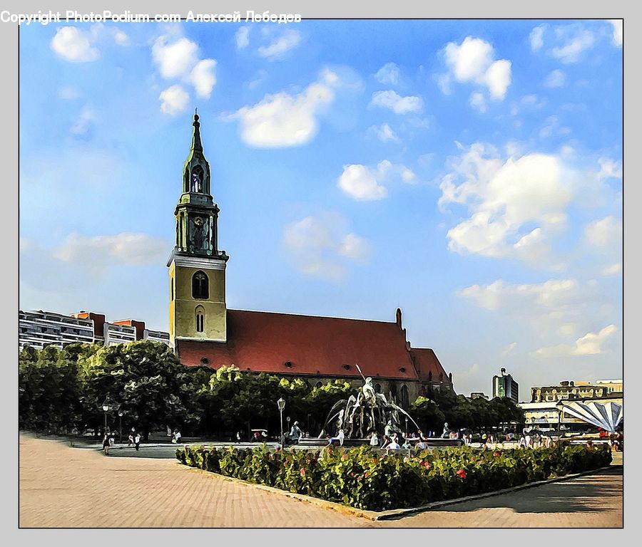 Plant, Potted Plant, Architecture, Bell Tower, Clock Tower, Tower, Ivy