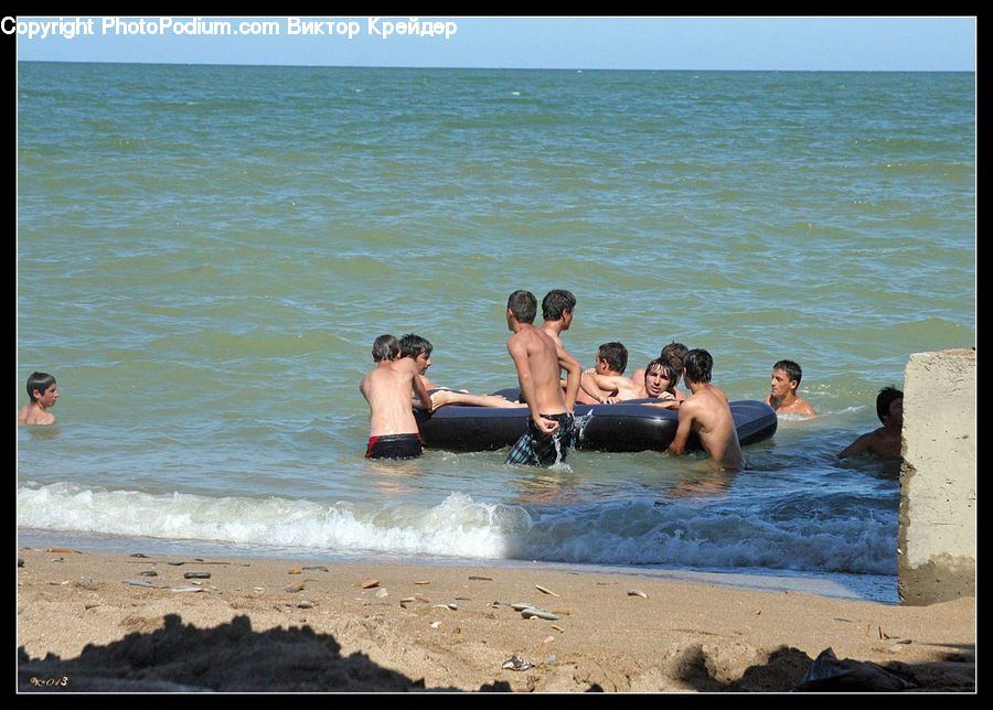 People, Person, Human, Tubing, Water, Beach, Coast