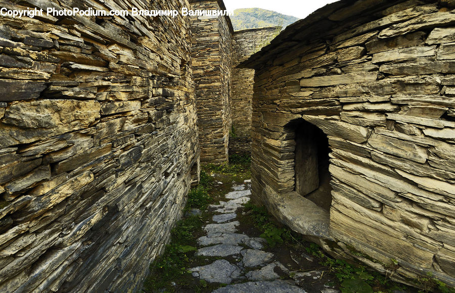 Crypt, Bunker, Building, Hut, Shelter, Boardwalk, Deck