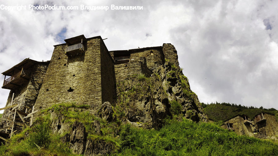Architecture, Castle, Fort, Ruins, Building, Cottage, Housing