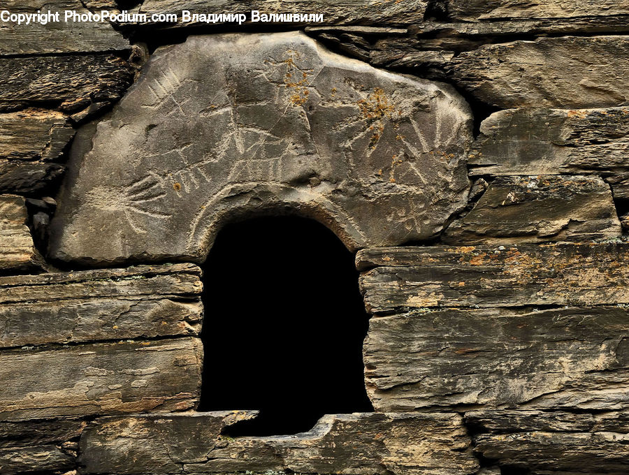 Rock, Crypt, Brick, Tomb, Dog House, Outdoors, Ground