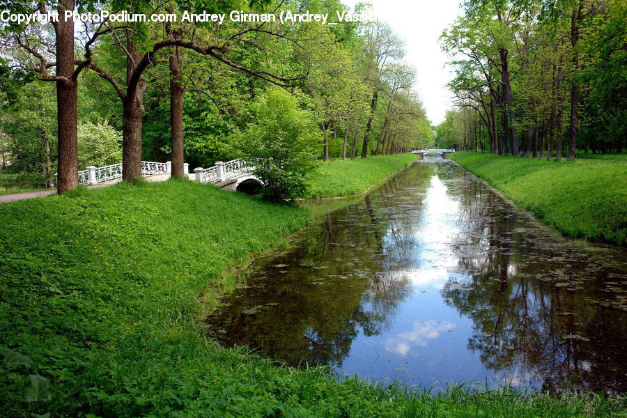 Canal, Outdoors, River, Water, Dirt Road, Gravel, Road