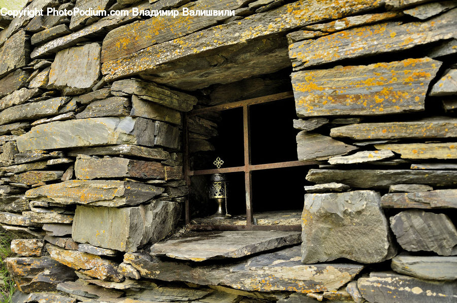 Flagstone, Ruins, Rubble, Building, Cabin, Shelter, Hut