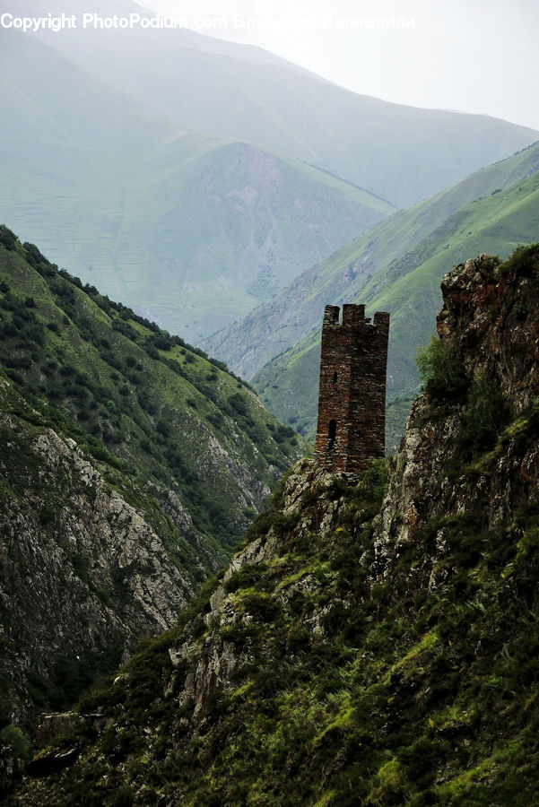 Castle, Fort, Architecture, Landscape, Nature, Scenery, Crest