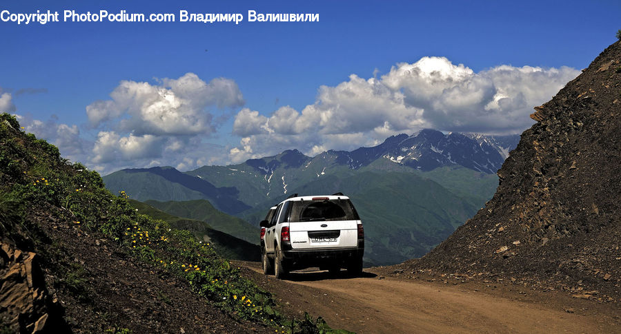 Dirt Road, Gravel, Road, Car, Suv, Vehicle, Jeep