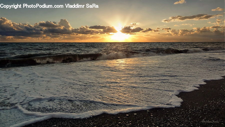 Outdoors, Sea, Sea Waves, Water, Beach, Coast, Ocean