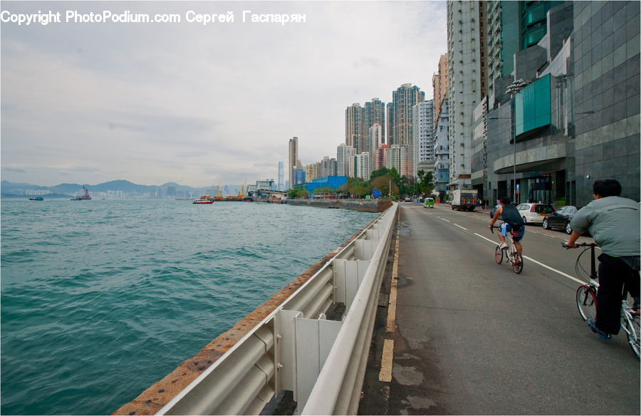 Bicycle, Bike, Vehicle, Waterfront, Cyclist, City, Downtown