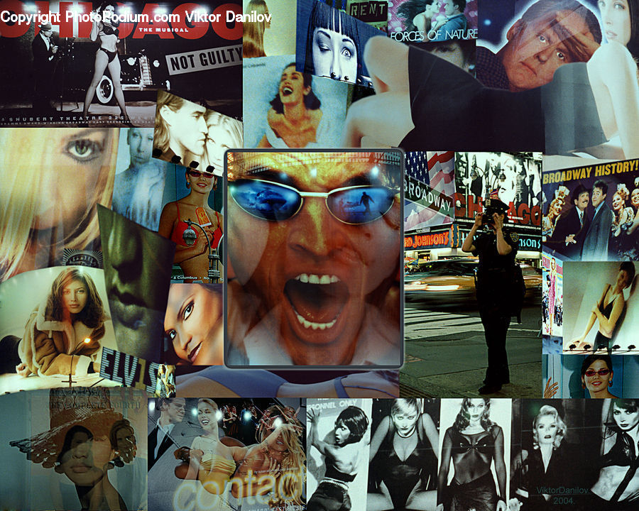 Collage, Poster, People, Person, Human, Figurine, Mannequin