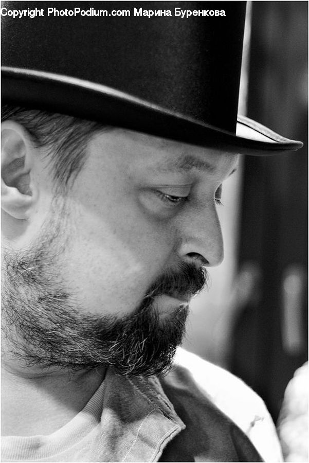 People, Person, Human, Beard, Hair, Hat, Cap