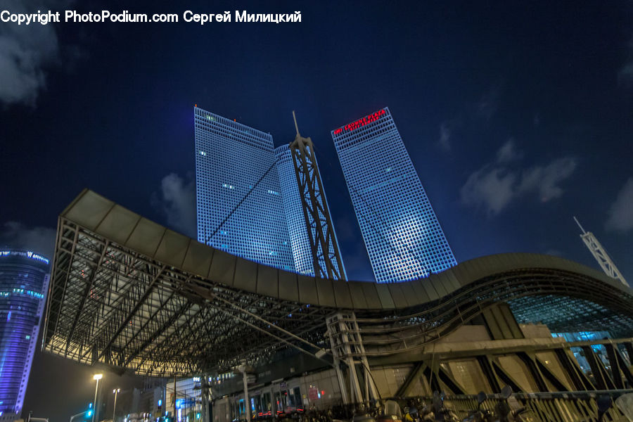 Architecture, Convention Center, City, Downtown, High Rise, Skyscraper, Building