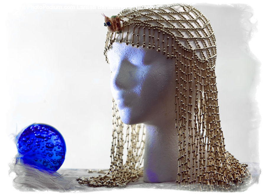 Bonnet, Hat, Bling, Accessories, Head, Portrait, Crystal